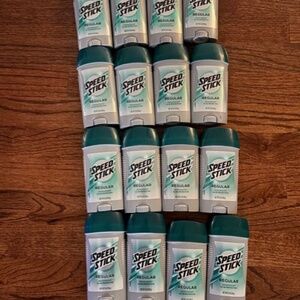 LOT 16 MEN’S SPEED STICK REGULAR ANTIPERSPIRANT DEODORANT 24HR PROTECTION 3.0 oz
